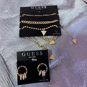 🏳️‍🌈✨#Pride GUESS EARRINGS & BRACELET SET ✨🏳️‍🌈